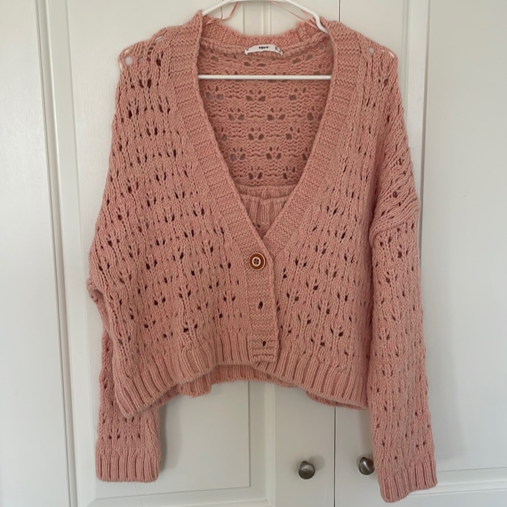 MNG rose two-piece cardigan set medium